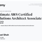 Udemy AWS Solutions Architect Associate Course Completion